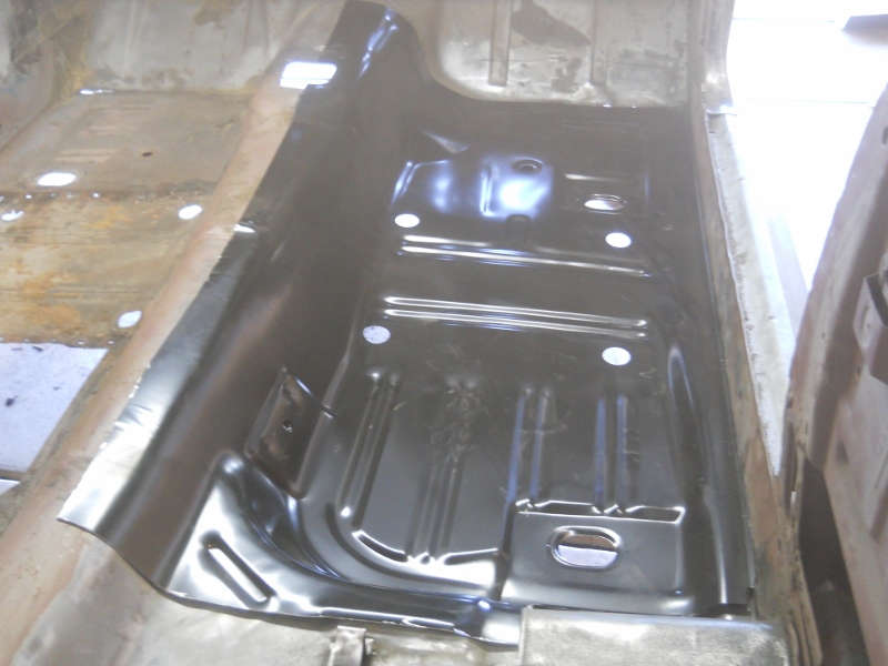 how to install floor pans in a 1968 mustang